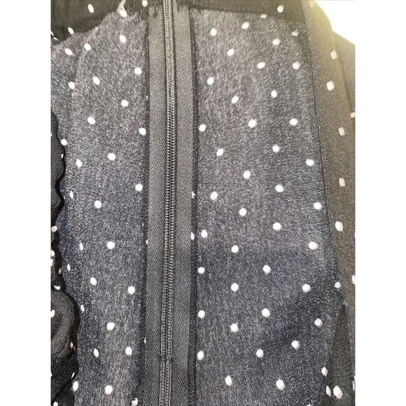 BP. Mini Skater Skirt in Size M Black Polka Dot Nordstrom MRSP$48 Side Zip - Picture 5 of 5
